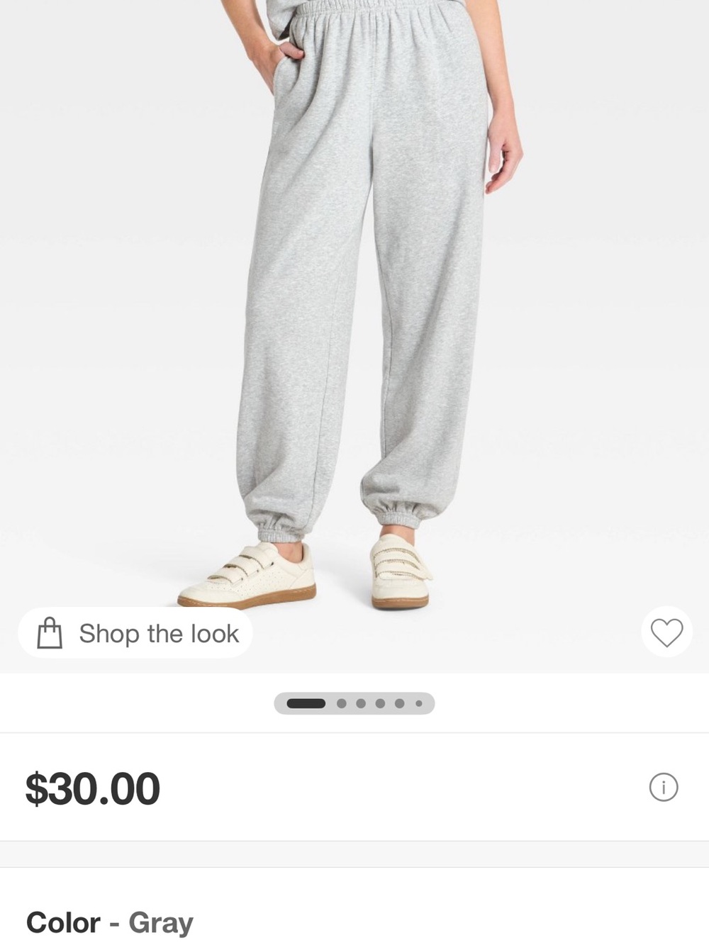 Universal Thread Light Gray Balloon Jogger Pants